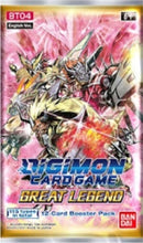 DIGIMON CARD GAME - GREAT LEGEND - BOOSTER PACK - Destination Retro