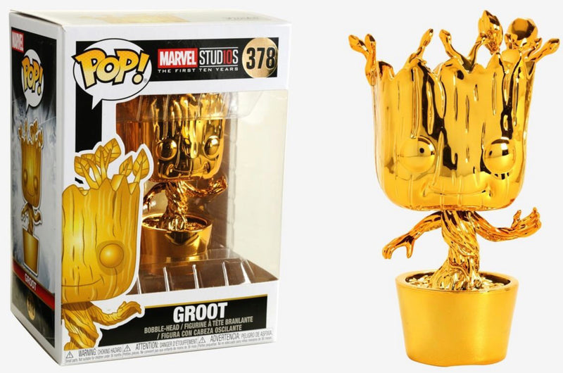 Dancing Groot (Gold Chrome) (Marvel) - Destination Retro