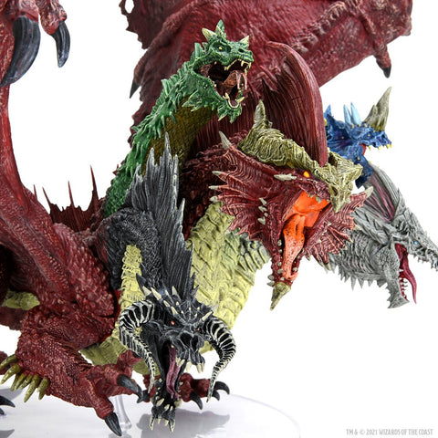 DUNGEONS & DRAGONS - FIGURE - ICONS OF THE REALMS MINIATURES: GARGANTUAN TIAMAT - Destination Retro