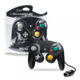 Wii & GameCube Wired Controller (Black) (Cirka) - Destination Retro