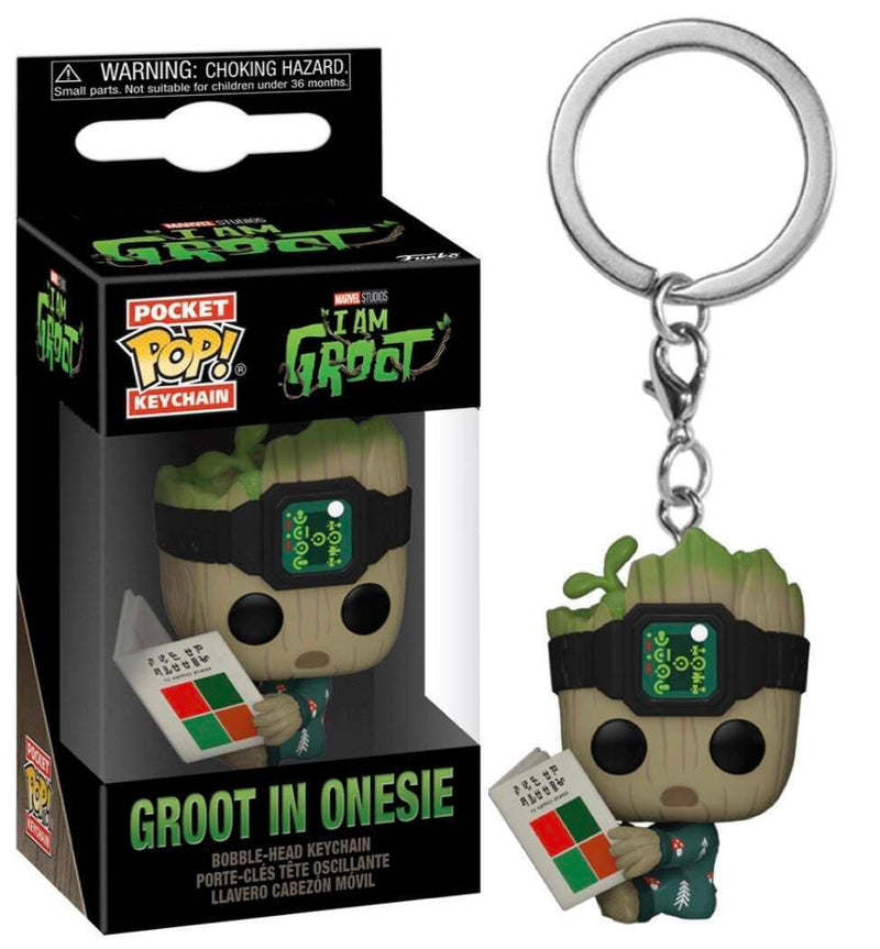 Groot In Onesie (I Am Groot) (Pocket Pop! Keychain) - Destination Retro