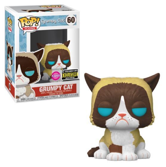 Grumpy Cat (Flocked) (Pop Icons) Special Edition Sticker - Destination Retro
