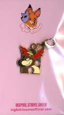 NightK - Get Jiggy With It -  Enamel Charm - Destination Retro