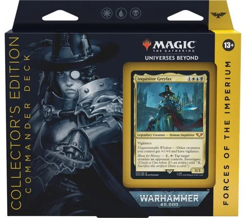 MTG - WARHAMMER 40,000 COMMANDER DECK - COLLECTOR'S EDITION - FORCES OF THE IMPERIUM - Destination Retro