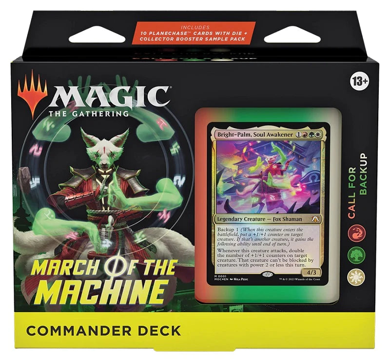 MTG - MARCH OF THE MACHINE - COMMANDER DECK - CALL FOR BACKUP - Destination Retro