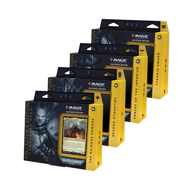 MTG - WARHAMMER 40,000 COMMANDER DECK - SET OF 4 DECKS - COLLECTOR EDITION - Destination Retro