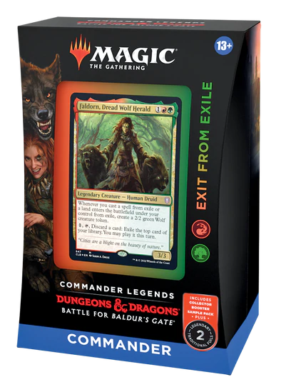 MTG - COMMANDER LEGENDS: BATTLE FOR BALDUR'S GATE - COMMANDER DECK - EXIT FROM EXILE - Destination Retro