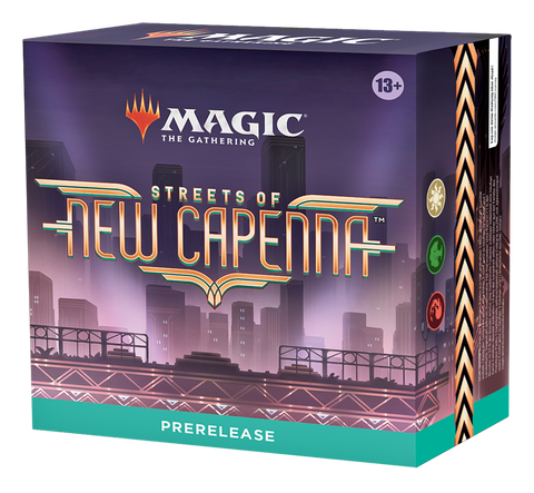 MTG - STREETS OF NEW CAPENNA - PRERELEASE KIT - THE CABARETTI + 1 BONUS BOOSTER PACK (PRE-ORDER) LIMIT 2 PER CUSTOMER - Destination Retro