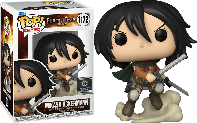 Mikasa Ackerman (Survey Corps Action Pose) (Special Edition Sticker) (Attack on Titan) - Destination Retro