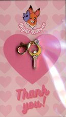 NightK - Moon Wand-  Enamel Charm - Destination Retro