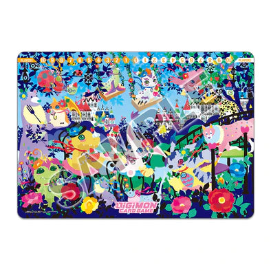 DIGIMON CARD GAME - PLAYMAT AND CARD SET 2 - FLORAL FUN - Destination Retro