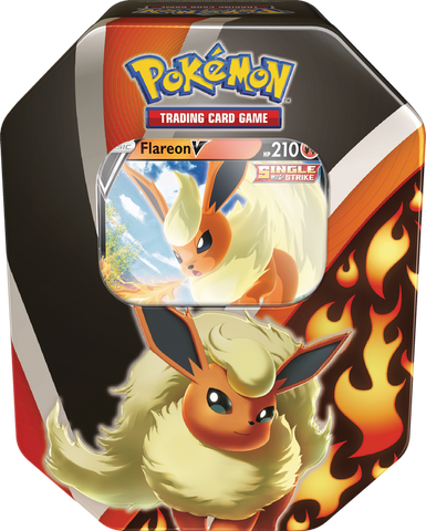 POKEMON TCG - EEVEE EVOLUTIONS TIN - FLAREON V - Destination Retro