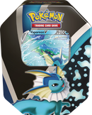 POKEMON TCG - EEVEE EVOLUTIONS TIN - VAPOREON V (Available September 3rd) - Destination Retro