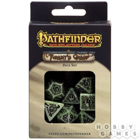 SUPPLIES - DICE - PATHFINDER DICE SET: TYRANT'S GRASP - Destination Retro