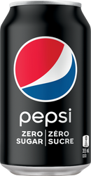 Pepsi Zero Sugar Soda Can - Destination Retro