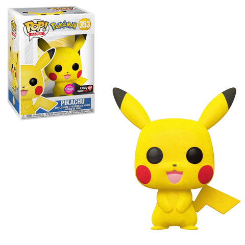 Pikachu (Flocked) (EB Exclusive Sticker) (Pokemon) - Destination Retro