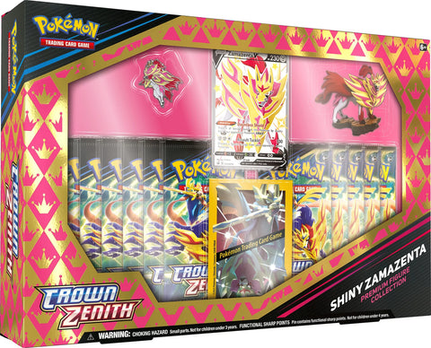 Pokémon TCG: Sword & Shield - CROWN ZENITH - PREMIUM FIGURE COLLECTION - SHINY ZAMAZENTA (PRE-ORDER MAY 2023) - Destination Retro