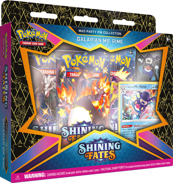 Pokémon TCG: Shining Fates Mad Party Pin Collection - Galarian Mr. Rime - Destination Retro