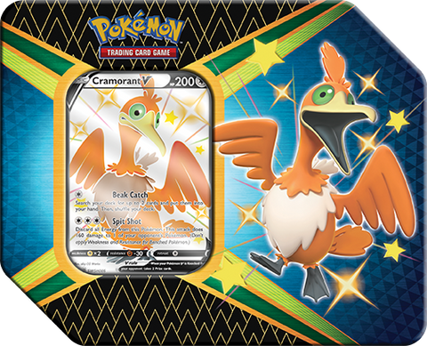 Pokémon TCG: Shining Fates Tin - Cramorant V - Destination Retro