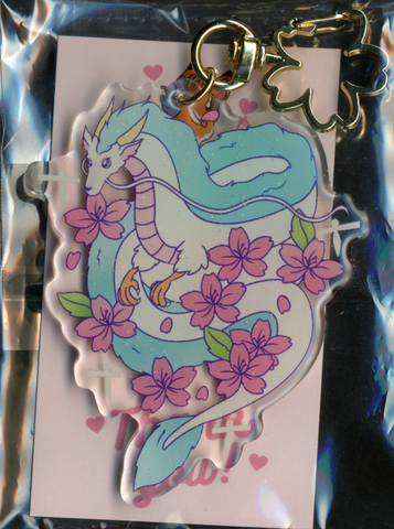 NightK - River Spirit - Clear - Holographic Acrylic Keychain - Destination Retro