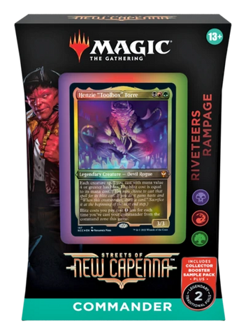 MTG - STREETS OF NEW CAPENNA - COMMANDER DECK - RIVETEERS RAMPAGE - Destination Retro