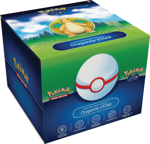 Pokémon TCG: Pokémon GO Premier Deck Holder Collection - Dragonite VSTAR - Destination Retro
