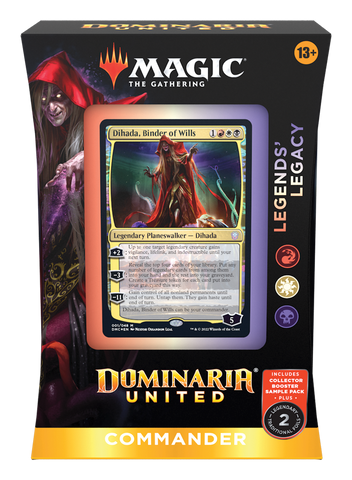 MTG - DOMINARIA UNITED - COMMANDER DECK - LEGENDS LEGACY (AVAILABLE SEPTEMBER 9TH) - Destination Retro