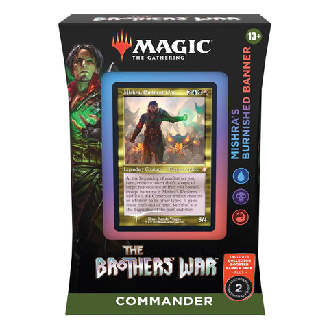 MTG - THE BROTHERS WAR - COMMANDER DECK - MISHRA'S BURNISHED BANNER - Destination Retro