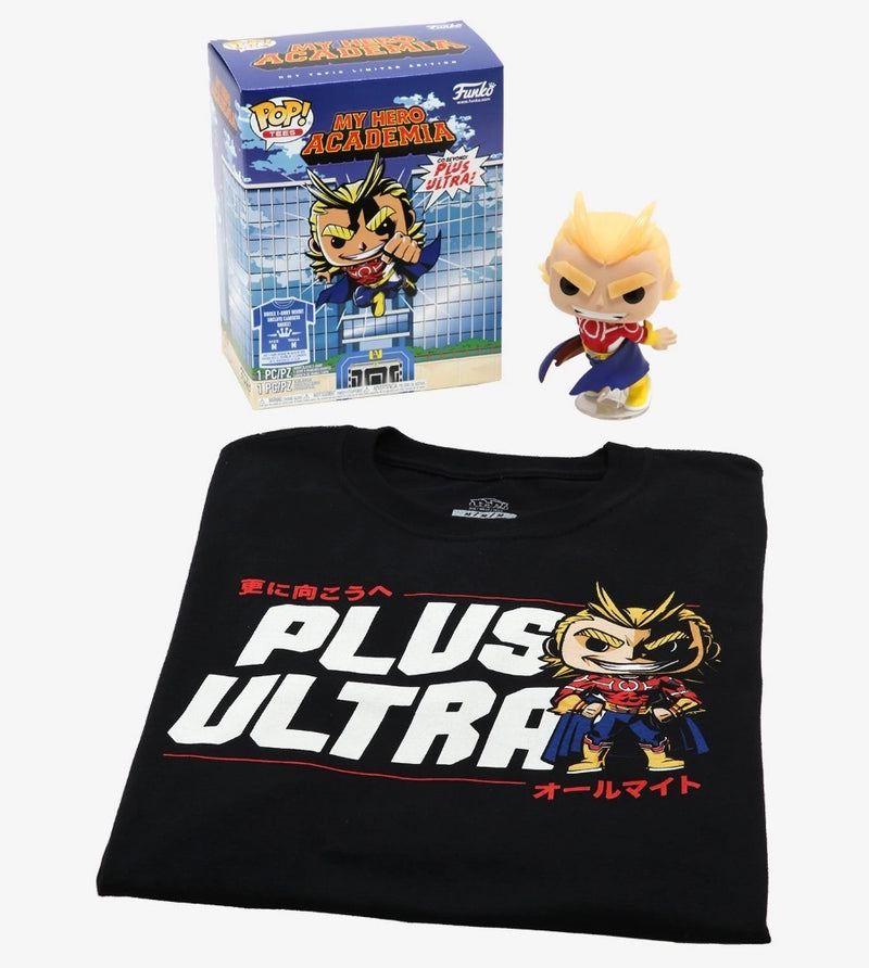Silver Age All Might (Glow in the Dark) and Plus Ultra Tee (XL) (My Hero Academia) - Destination Retro