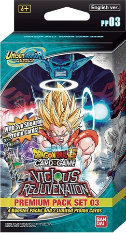 DRAGON BALL SUPER - VICIOUS REJUVENATION - PREMIUM PACK SET 03 - Destination Retro