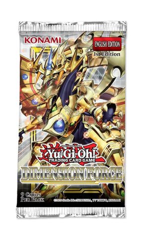 YU-GI-OH! - DIMENSION FORCE - BOOSTER PACK (1ST EDITION) - Destination Retro