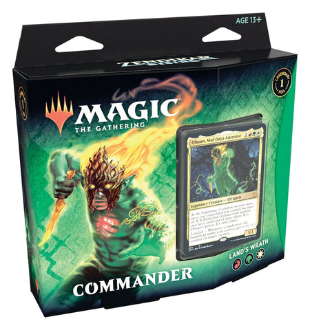 MTG - ZENDIKAR RISING - COMMANDER DECK - LAND'S WRATH - Destination Retro