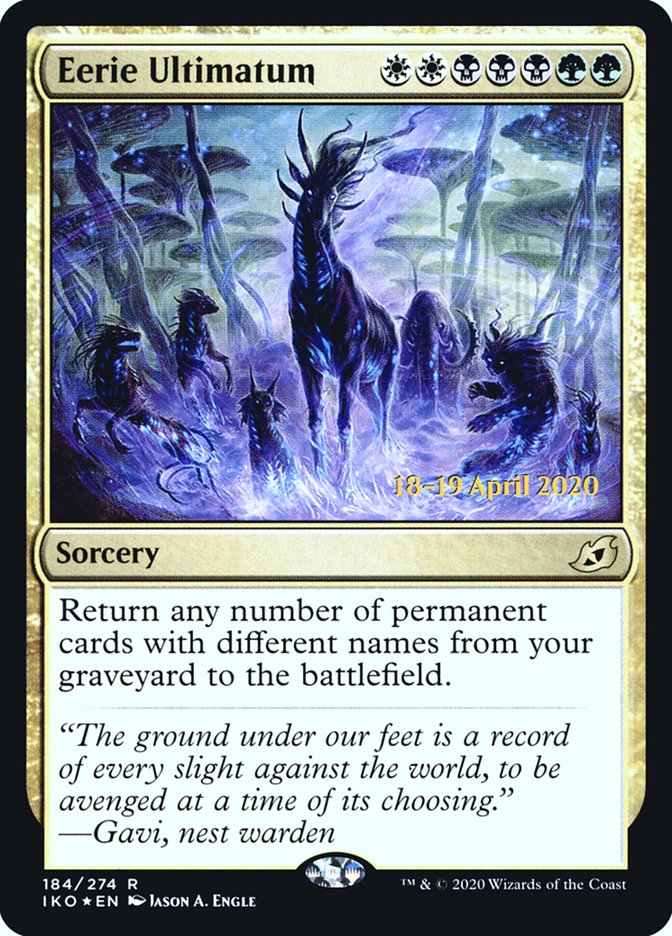 Eerie Ultimatum  [Ikoria: Lair of Behemoths Prerelease Promos] - Destination Retro