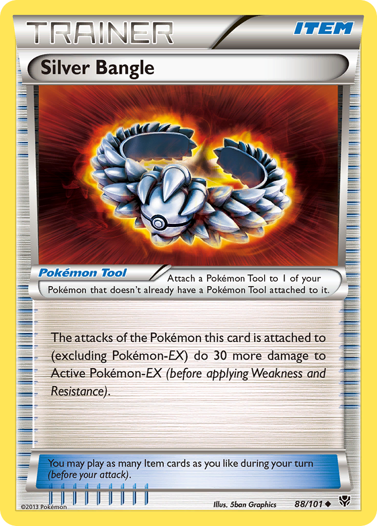 Silver Bangle (88/101) [Black & White: Plasma Blast] - Destination Retro