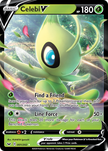 Celebi V (1/202) [Sword & Shield: Base Set] - Destination Retro