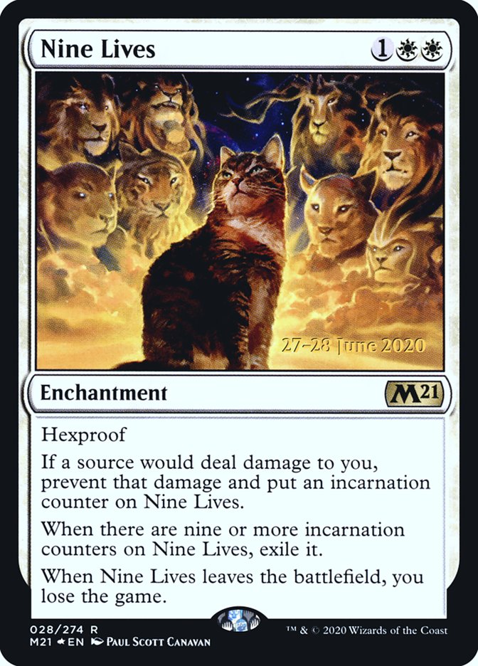 Nine Lives  [Core Set 2021 Prerelease Promos] - Destination Retro