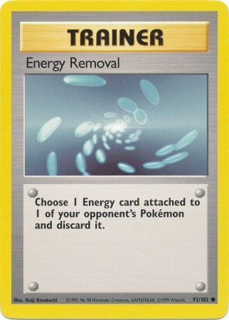 Energy Removal (92/102) [Base Set Unlimited] - Destination Retro