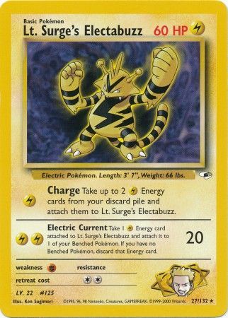 Lt. Surge's Electabuzz (27/132) [Gym Heroes Unlimited] - Destination Retro