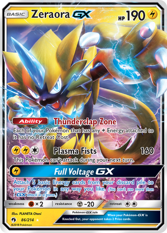 Zeraora GX (86/214) [Sun & Moon: Lost Thunder] - Destination Retro