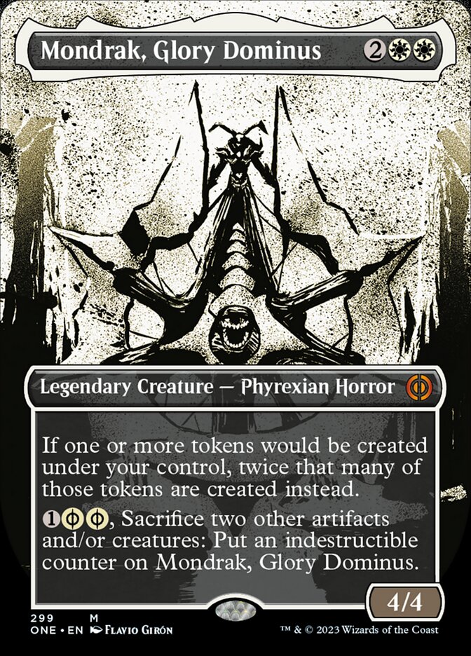 Mondrak, Glory Dominus (Borderless Ichor) [Phyrexia: All Will Be One] - Destination Retro