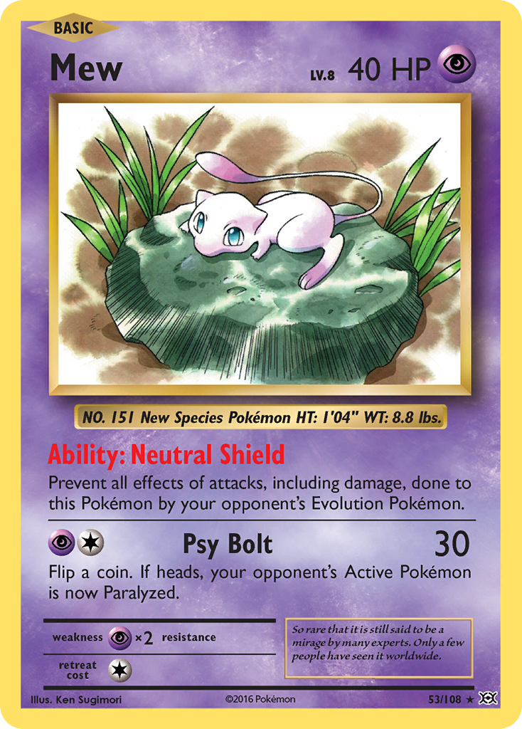 Mew (53/108) [XY: Evolutions] - Destination Retro