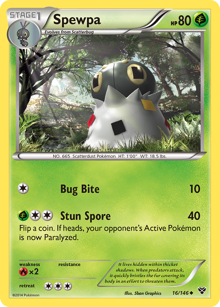 Spewpa (16/146) [XY: Base Set] - Destination Retro