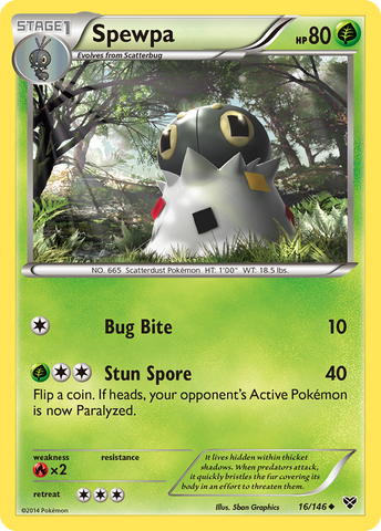Spewpa (16/146) [XY: Base Set] - Destination Retro