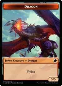 Dragon (002) // Zombie Double-Sided Token [Game Night 2019 Tokens] - Destination Retro
