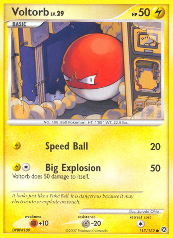 Voltorb (117/132) [Diamond & Pearl: Secret Wonders] - Destination Retro