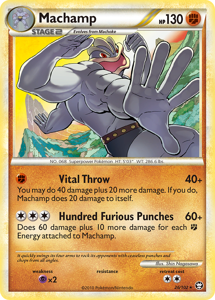 Machamp (26/102) [HeartGold & SoulSilver: Triumphant] - Destination Retro