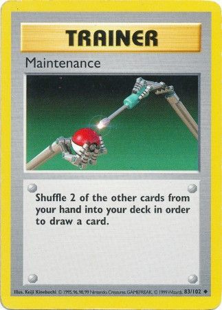 Maintenance (83/102) [Base Set Shadowless Unlimited] - Destination Retro