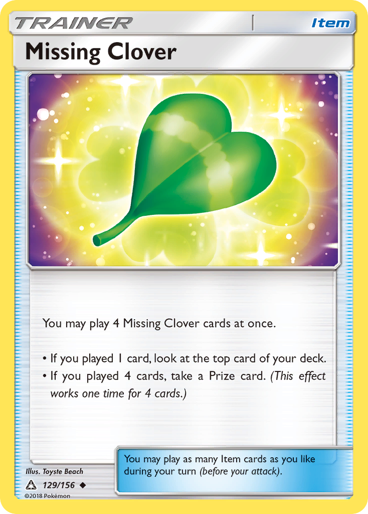Missing Clover (129/156) [Sun & Moon: Ultra Prism] - Destination Retro