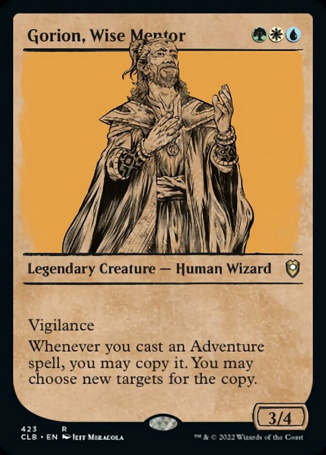 Gorion, Wise Mentor (Showcase) [Commander Legends: Battle for Baldur's Gate] - Destination Retro