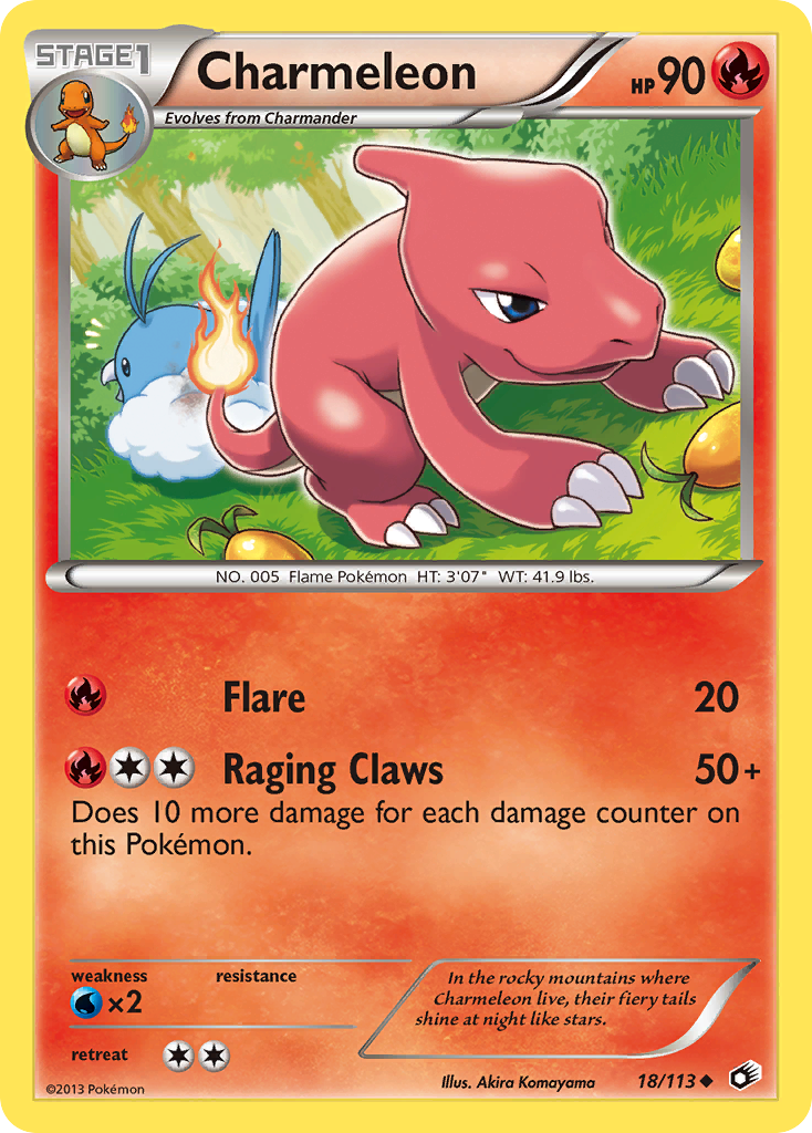 Charmeleon (18/113) [Black & White: Legendary Treasures] - Destination Retro